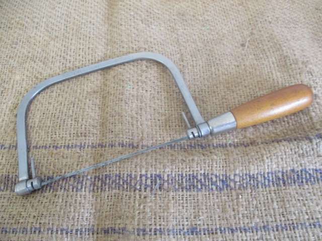 Rare Vintage 5 inch Disston Carpenter`s Deep Fret Coping Saw With Blade               USA.