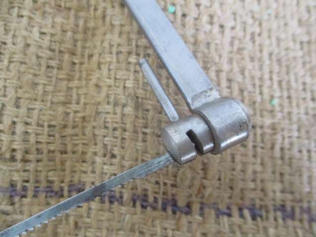 Rare Vintage 5 inch Disston Carpenter`s Deep Fret Coping Saw With Blade               USA.