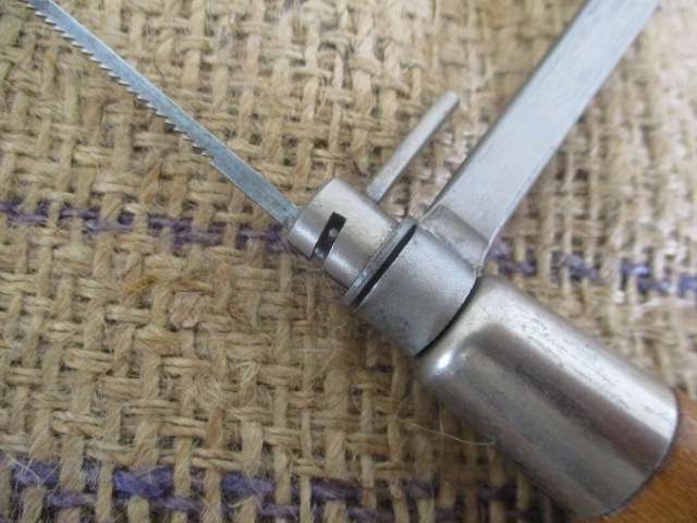 Rare Vintage 5 inch Disston Carpenter`s Deep Fret Coping Saw With Blade               USA.