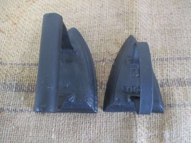 If Not Antique.....Then Very Close To It......These Two Antique Cast Iron Sad Irons