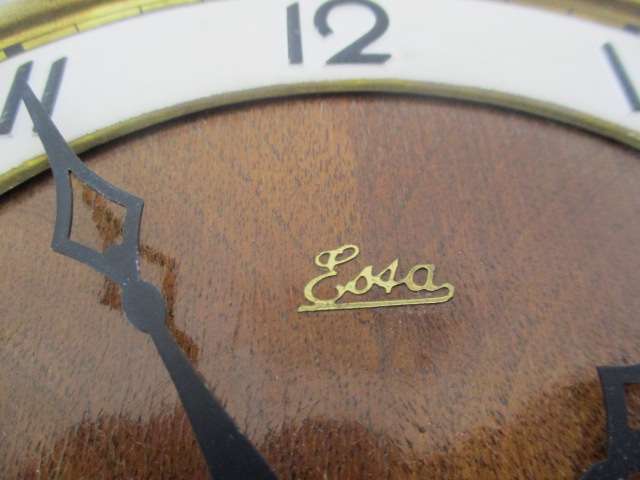 Rare Vintage Essa Mantle Clock With Original Winding Up Key           Made In Germany