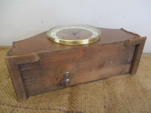 Rare Vintage Essa Mantle Clock With Original Winding Up Key           Made In Germany