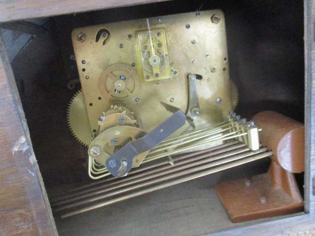 Rare Vintage Essa Mantle Clock With Original Winding Up Key           Made In Germany