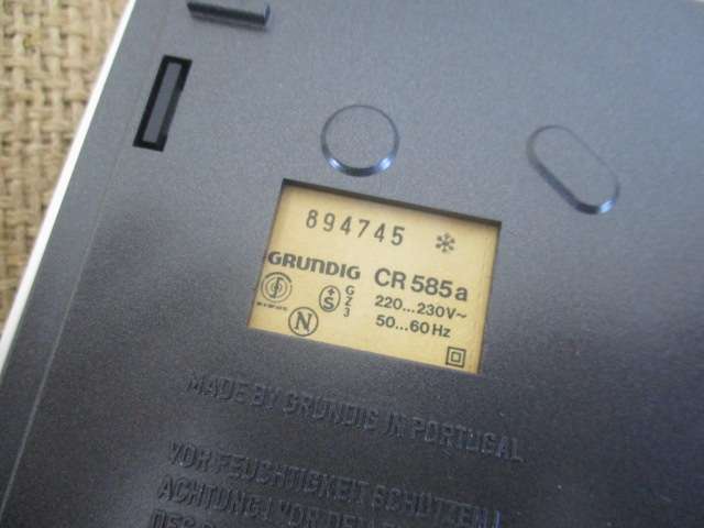 Neat Vintage Grundig CR 585 Casette Recorder