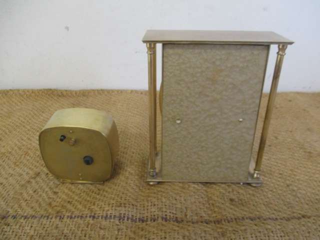 Two Gorgeous Vintage Brass Battery Operated Clocks : Swiza Quartz & Junghans Electronic ATO-MAT  S