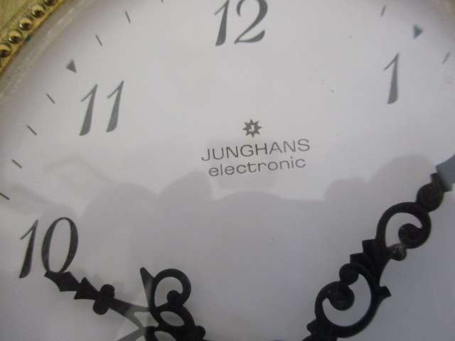 Two Gorgeous Vintage Brass Battery Operated Clocks : Swiza Quartz & Junghans Electronic ATO-MAT  S
