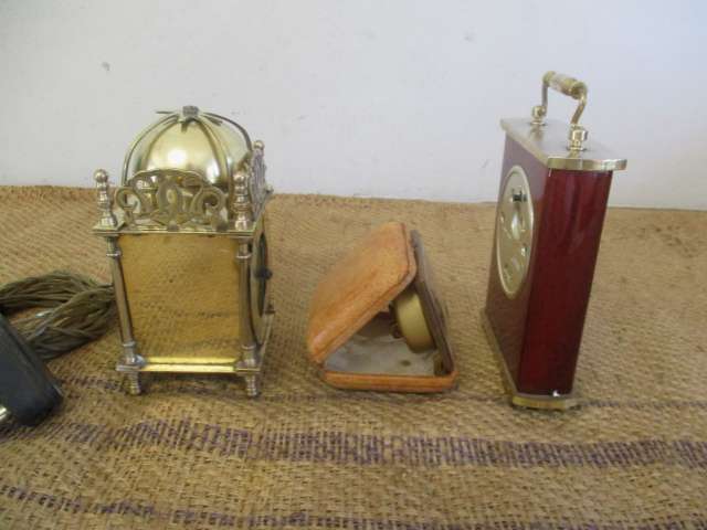 Repairs.....Rare Smith's Enfield Brass Carriage Clock, Kienzle Travel Clock & Quartz Mantle Clock