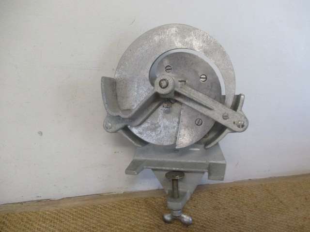 Nice Desirable Vintage Table Mount Aluminum Biltong Slicer/Cutter