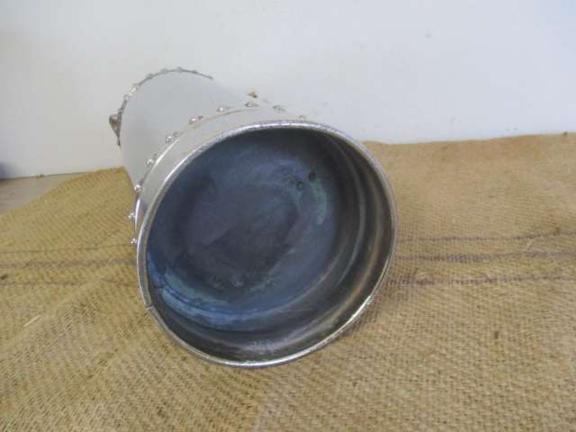 One Of A Kind And A Real Eye Catcher......This Unique Vintage Chrome Fire Extinguisher