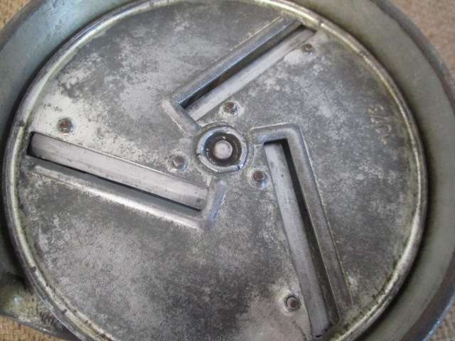 The Real McCoy.....This Rare Vintage Alexanderwerk Twin Feeder Cast Iron Table Mount Bean Slicer