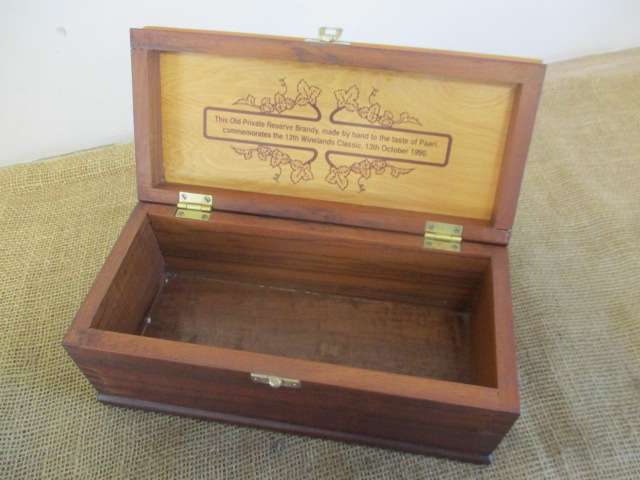 The Most Beautiful Old Private Reserve Brandy Wooden Box      13th October 1990