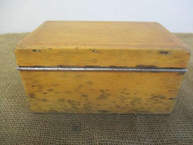 Cute Vintage Oak Wooden Money Box