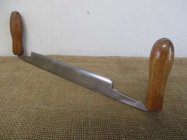 Good Vintage 10 inch J.Worthy, Sheffield Draw Knife.