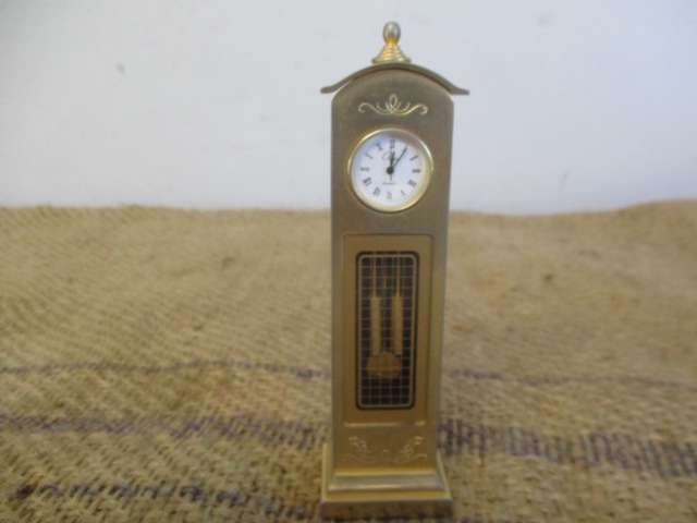 Timeless......Three Vintage Brass Clocks : Two Battery Operated Clocks And One Preview Wind-Up Clock