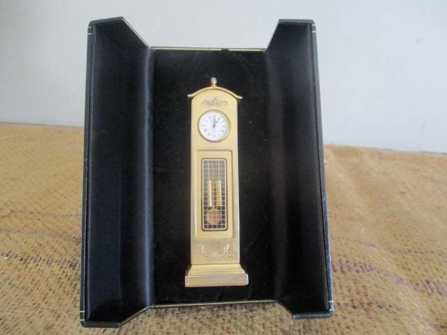 Timeless......Three Vintage Brass Clocks : Two Battery Operated Clocks And One Preview Wind-Up Clock