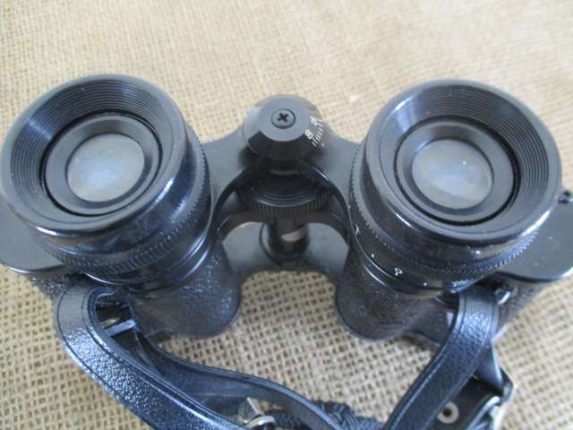 Nice Vintage Super Zenith 8 X 30 Field 7.5' Binocular With Lens Covers