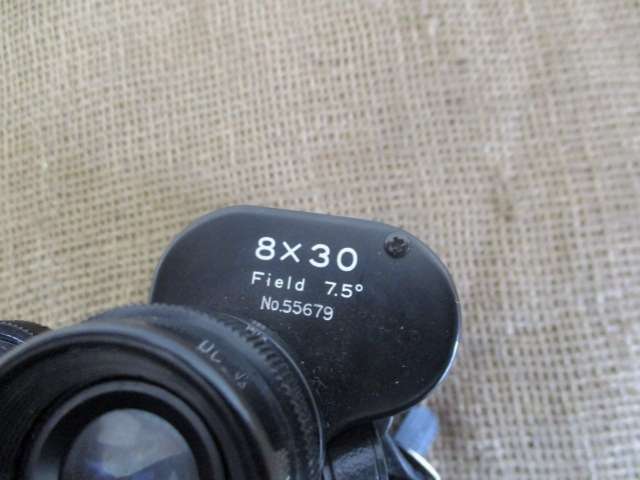 Nice Vintage Super Zenith 8 X 30 Field 7.5' Binocular With Lens Covers