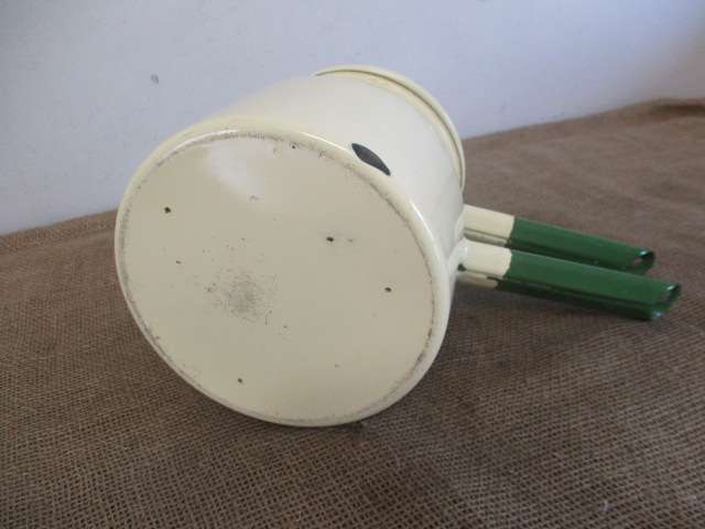 Lovely Large Vintage Real Old School Enamel Double Boiler