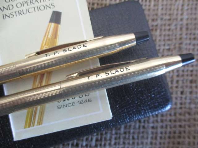 Exquisite 12kt. Gold Filled Cross Pen Set In Original Packaging