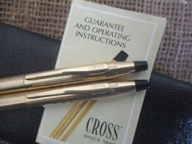 Exquisite 12kt. Gold Filled Cross Pen Set In Original Packaging