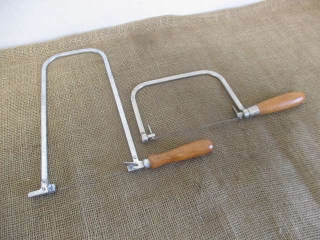 Two Stable Horses....Vintage Eclipse FS70 & No 7CP Carpenter`s Deep Fret Coping Saws With Blades