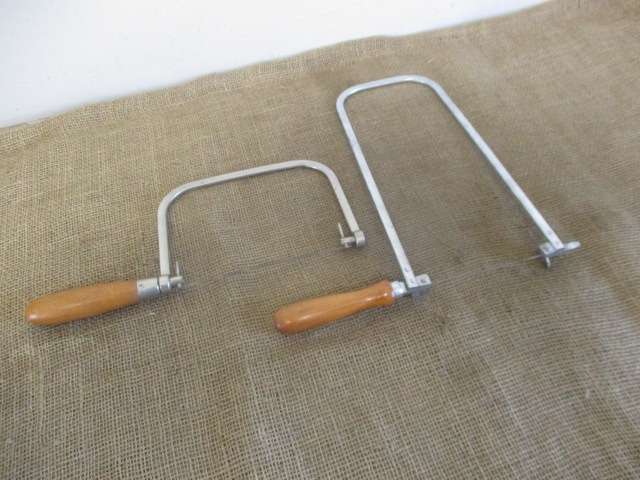 Two Stable Horses....Vintage Eclipse FS70 & No 7CP Carpenter`s Deep Fret Coping Saws With Blades