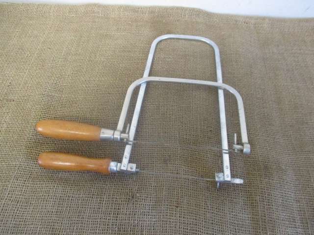 Two Stable Horses....Vintage Eclipse FS70 & No 7CP Carpenter`s Deep Fret Coping Saws With Blades