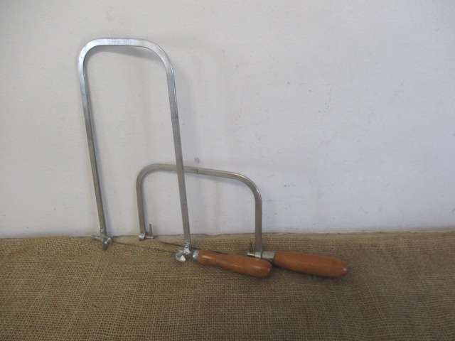 Two Stable Horses....Vintage Eclipse FS70 & No 7CP Carpenter`s Deep Fret Coping Saws With Blades