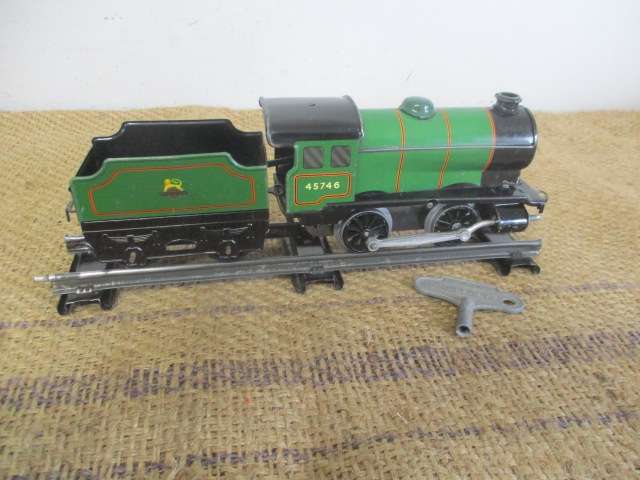 Rare Vintage Clockwork Gauge 0 Hornby Tinplate Train Goods Set No 30 By Meccano Ltd, Liverpool