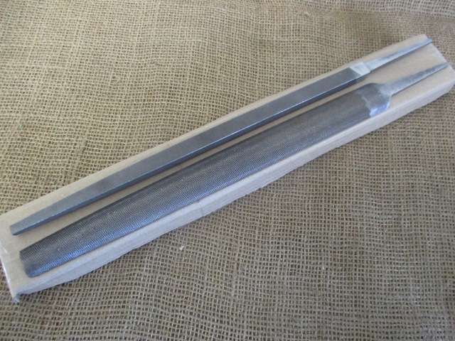 Two Beautiful Nicholson Steel Files Consisting Of A Half Round And Square