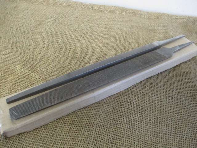 Two Beautiful Nicholson Steel Files Consisting Of A Half Round And Square