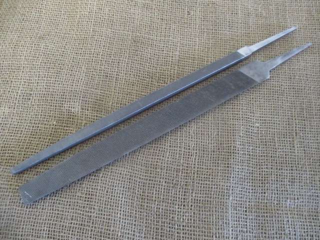 Two Beautiful Nicholson Steel Files Consisting Of A Half Round And Square