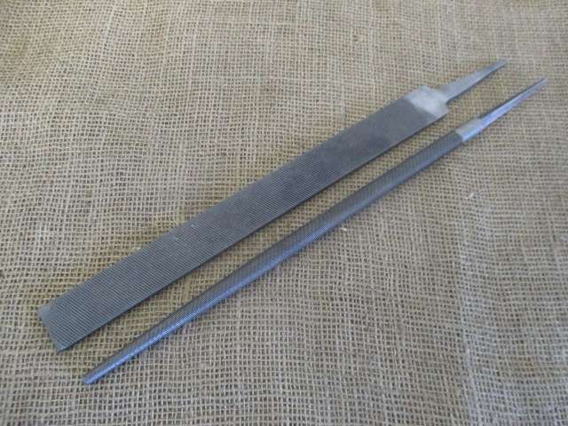 Nice Nicholson Round Steel File And Speedicut England Flat Steel File