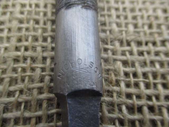 Nice Nicholson Round Steel File And Speedicut England Flat Steel File