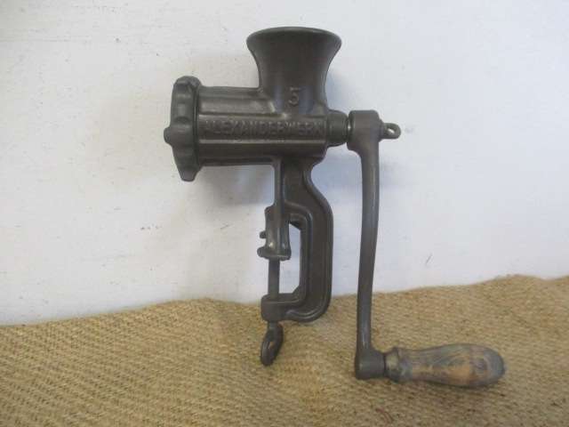 Lovely Complete Vintage Alexanderwerk No 5 Cast Iron Meat Mincer          Germany