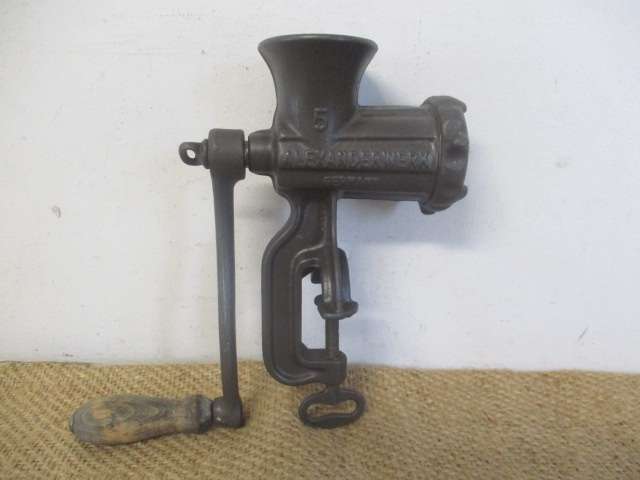 Lovely Complete Vintage Alexanderwerk No 5 Cast Iron Meat Mincer          Germany