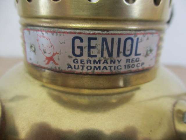 Masterpiece ....This Very Rare Vintage Geniol Germany Reg. Automatic 150 CP Kerosene Lamp