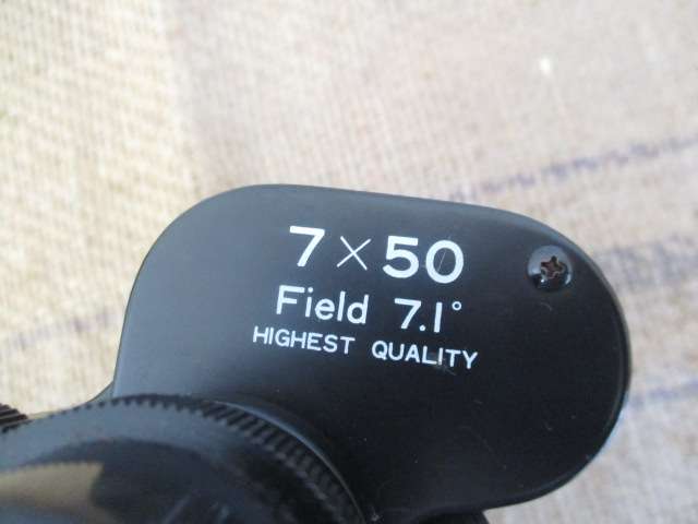 Beautiful Vintage Super Zenith 7 X 50 Field 7.1' Binocular With Lens Covers In Shoulder Case