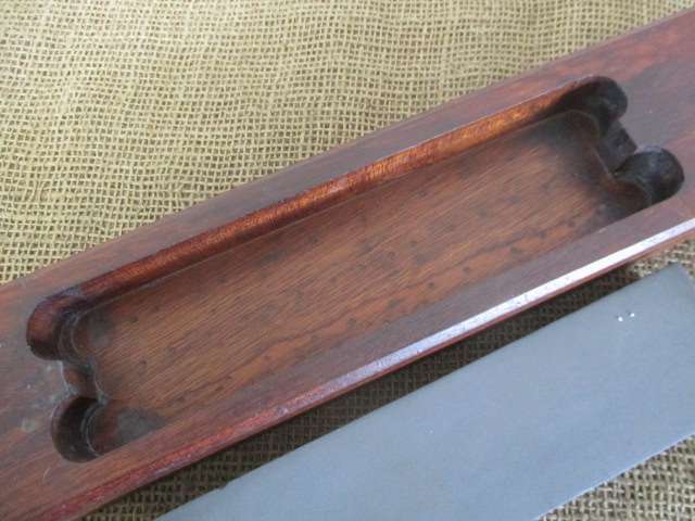 Double Sided Sharpening Stone In Beautiful Wooden Holder With Half Bottle Full Honing Oil