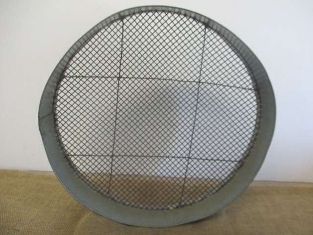 Nice Sizeable Galvanized Iron Mesh Prospecting Sieve