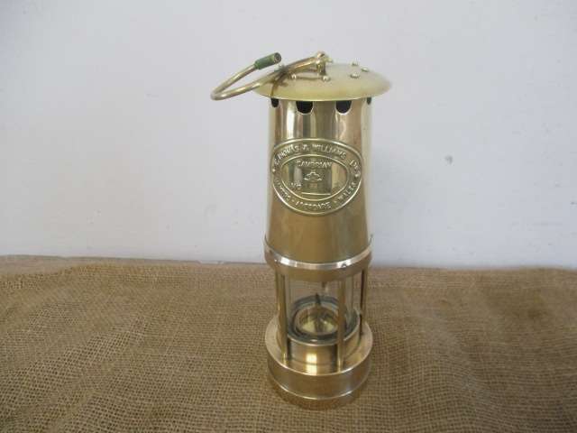 From The Coal Mines In Wales....Magnificent Rare Vintage E.Thomas & Williams Cambrian Miners Lamp