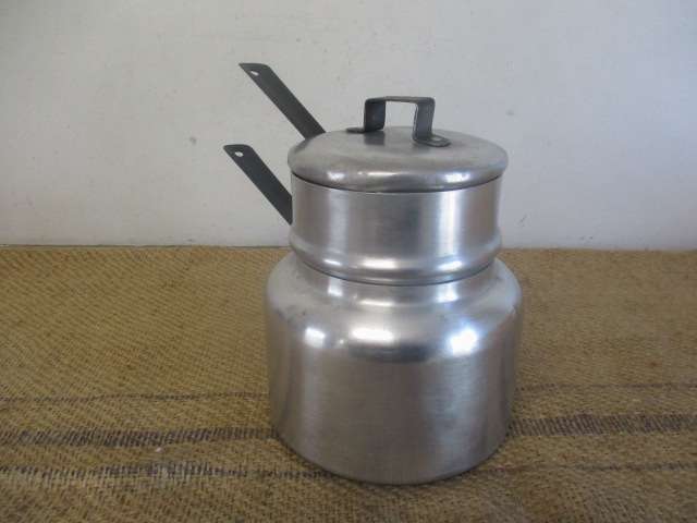 Real Old Vintage Hart Aluminum Double Boiler