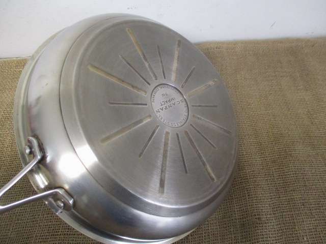 Smart Scanpan Impact T-02 18/10 Stainless Steel Frying Pan                  Made In Denmark