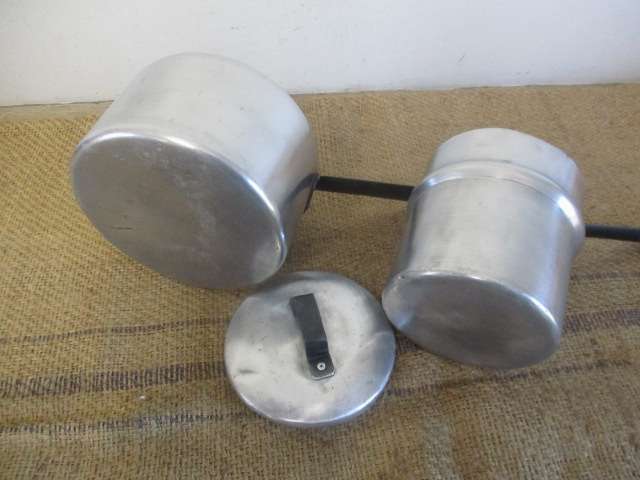 Real Old Vintage Hart Aluminum Double Boiler