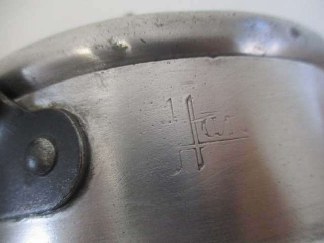 Real Old Vintage Hart Aluminum Double Boiler