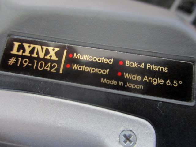 Wonderful Lynx #19-1042 Wide Angle Waterproof Binocular In Original Bag       Japan