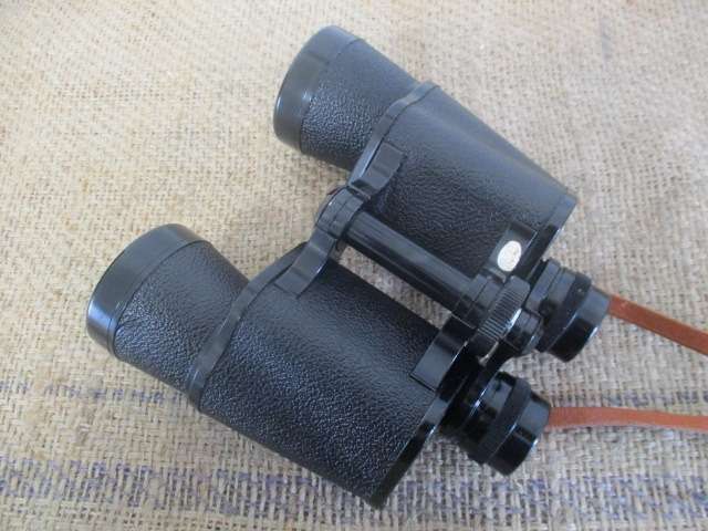 Well Cared For Vintage Plano 10 X 50 Field 5.5' Binocular In Original Shoulder Bag