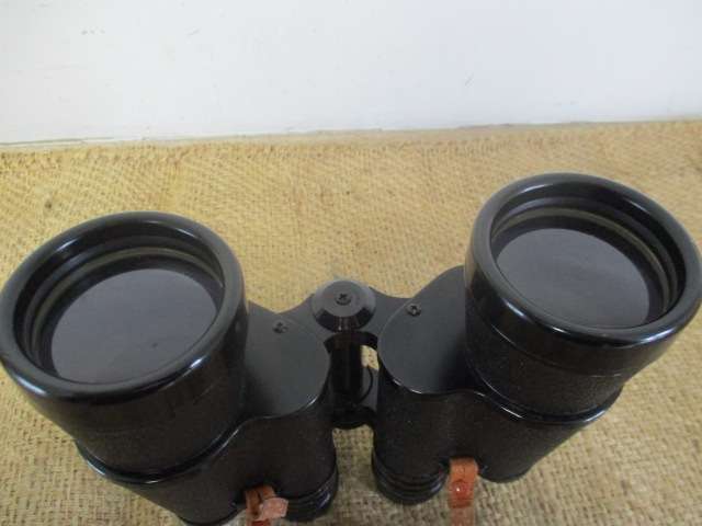 Well Cared For Vintage Plano 10 X 50 Field 5.5' Binocular In Original Shoulder Bag
