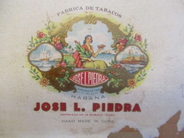 Vintage Josel Piedra Habana Cigar Box And Selection Of Three Different Brand Name Cigars