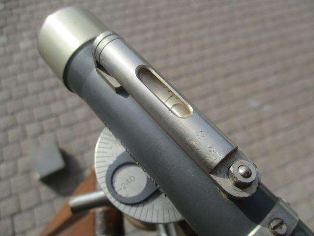 Very Rare Complete Trig Survey 364 Dumpy Level With Original Wooden Tripod With Brass Finishing